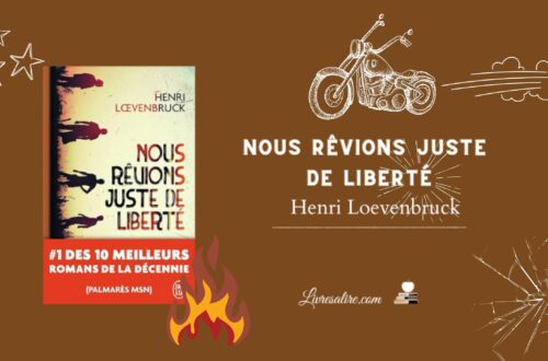Illustration présentant le cultissisme roman "nous rêvions juste de liberté" de Henri Loevenbruck