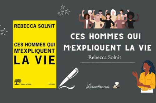 Illustration pour présenter l'essai de Rebecca Solnit "Ces hommes qui m'expliquent la vie"