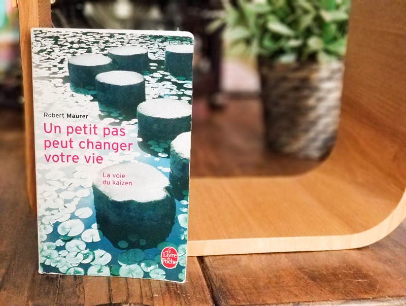 Robert Maurer - un petit pas peut changer votre vie Livre de Robert Maurer 'un petit pas peut changer votre vie" présenté debout