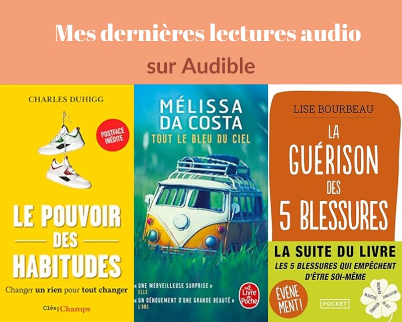 bibliothèque de livres audio provenant de Audible
