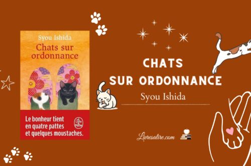 Illustration pour présenter le livre "chat sur ordonnance" de Syou Ishida, autrice japonaise
