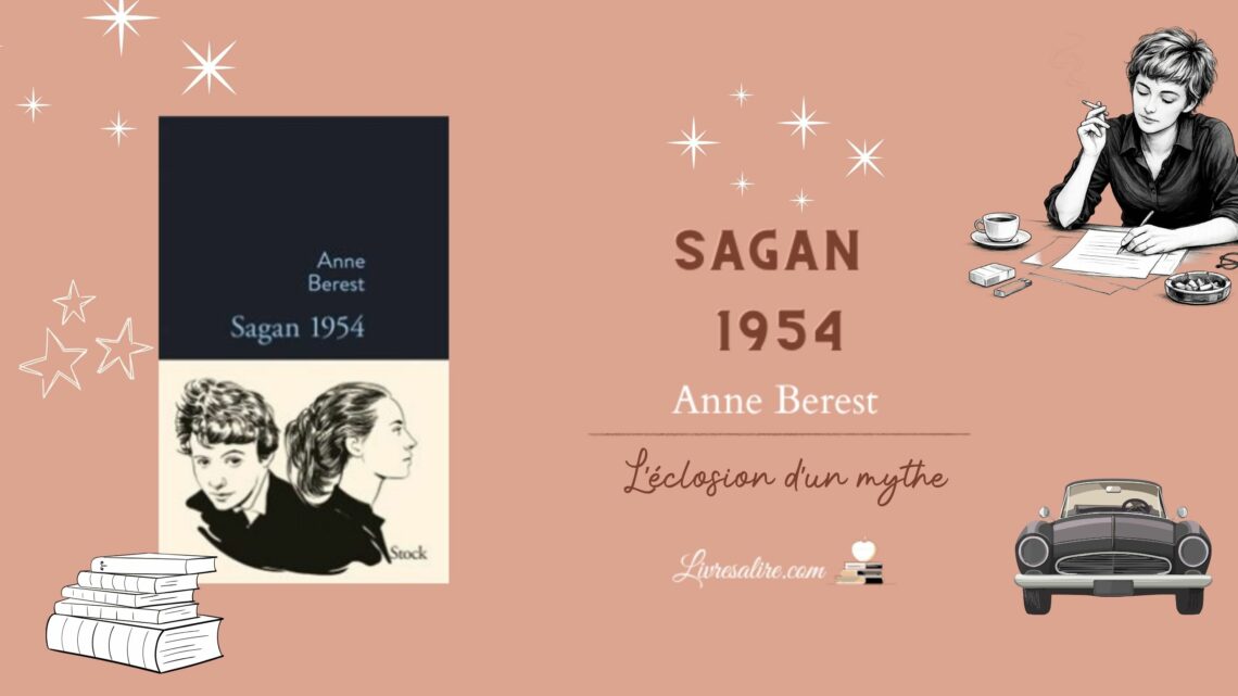 Illustration pour présenter le livre "Sagan 1954" de Anne Berest