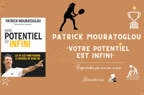 Illustration pour présenter le livre "Votre potentiel est infini" de Patrick Mouratoglou coach de Serena Williams