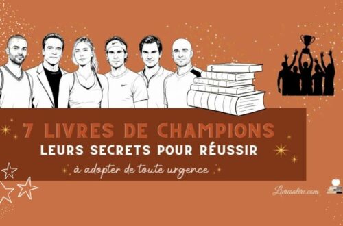 Illustration montrant des champions ayant publier des livres dans lesquels ils partagent les clés de leur réussite et leur parcours.